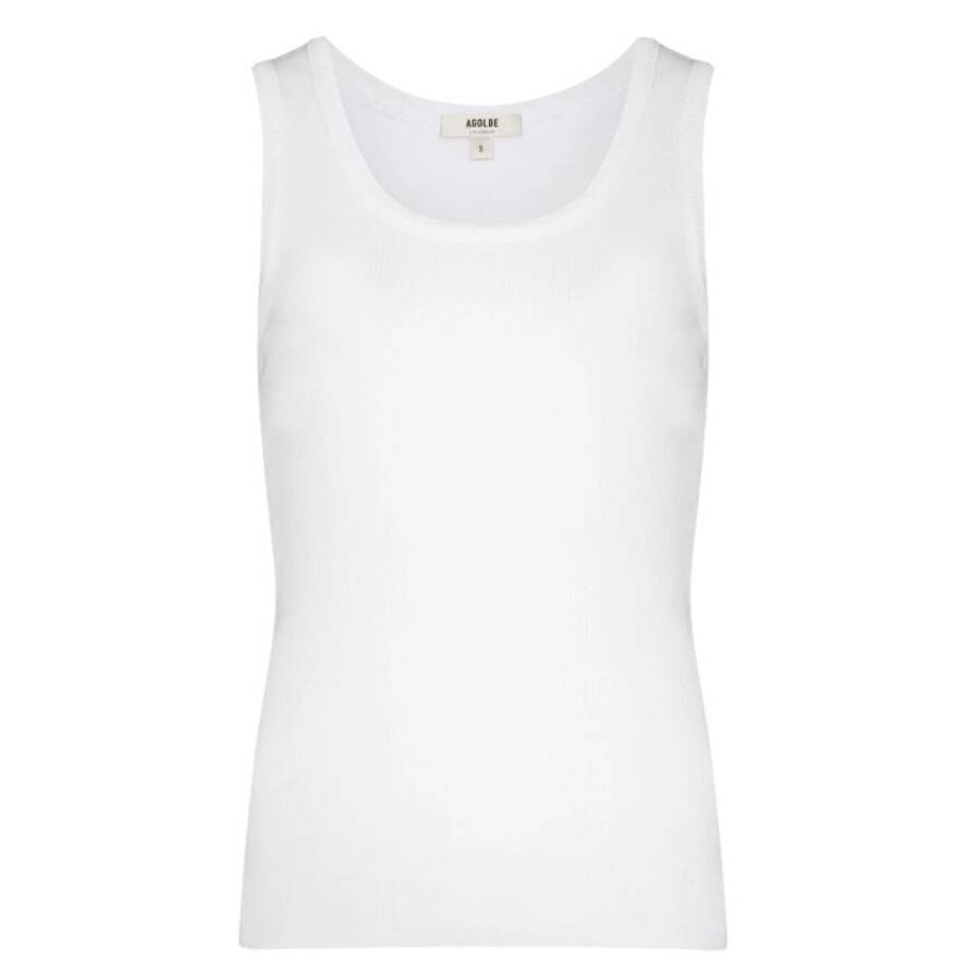 White Organic Cotton Poppy Tank