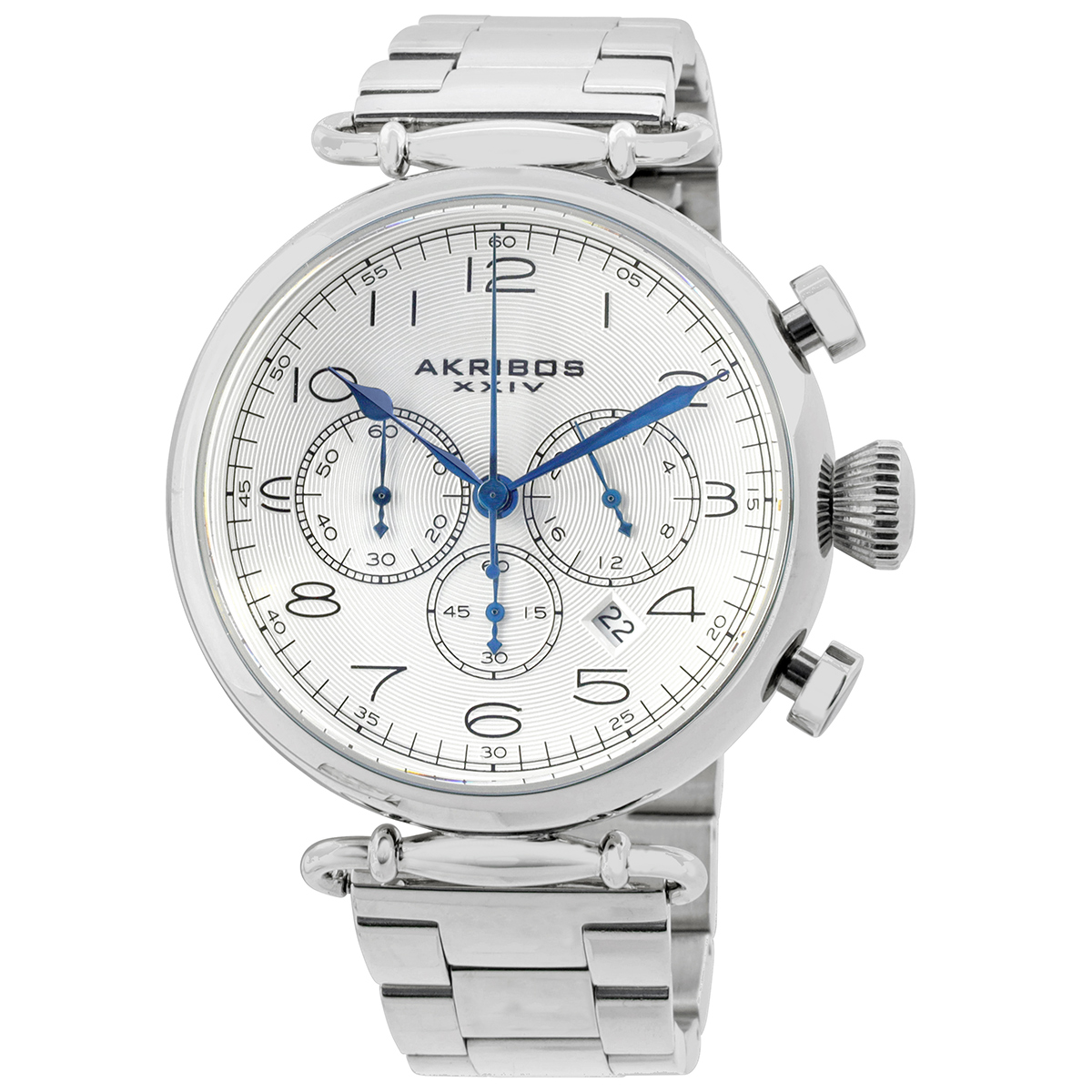 Akribos Grandiose Chronograph Silver Dial Men's Watch AK764SS