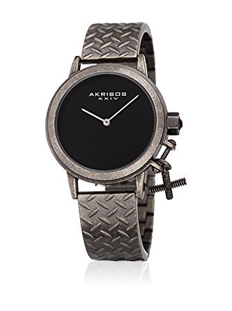 Akribos XXIV Black Dial Gunmetal-tone Ladies Watch AK966SSB  display picture 2