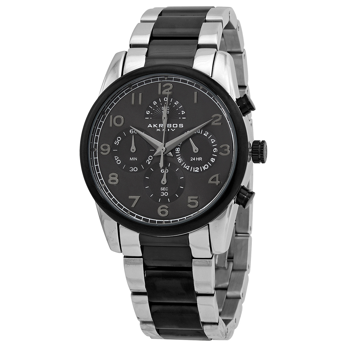 Akribos XXIV Chronograph Quartz Grey Dial Men's Watch AK1042TTB