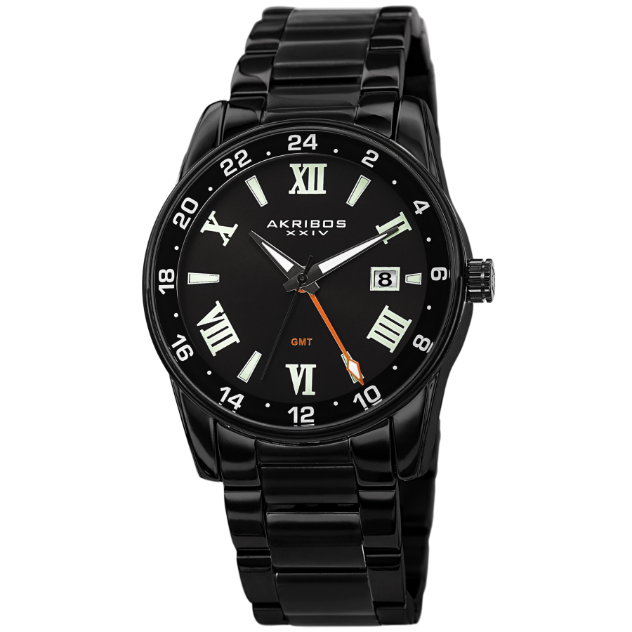Akribos XXIV Quartz Black Dial Men's Watch AK1055BK