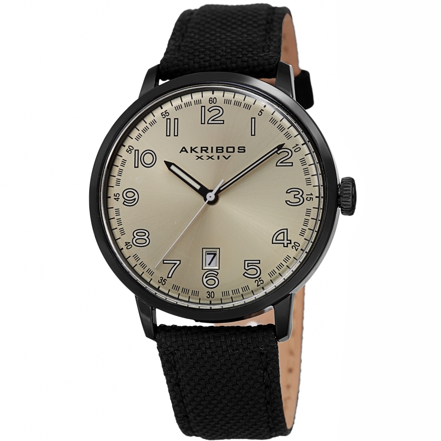 Akribos XXIV Quartz Silver Dial Men's Watch AK1025BK