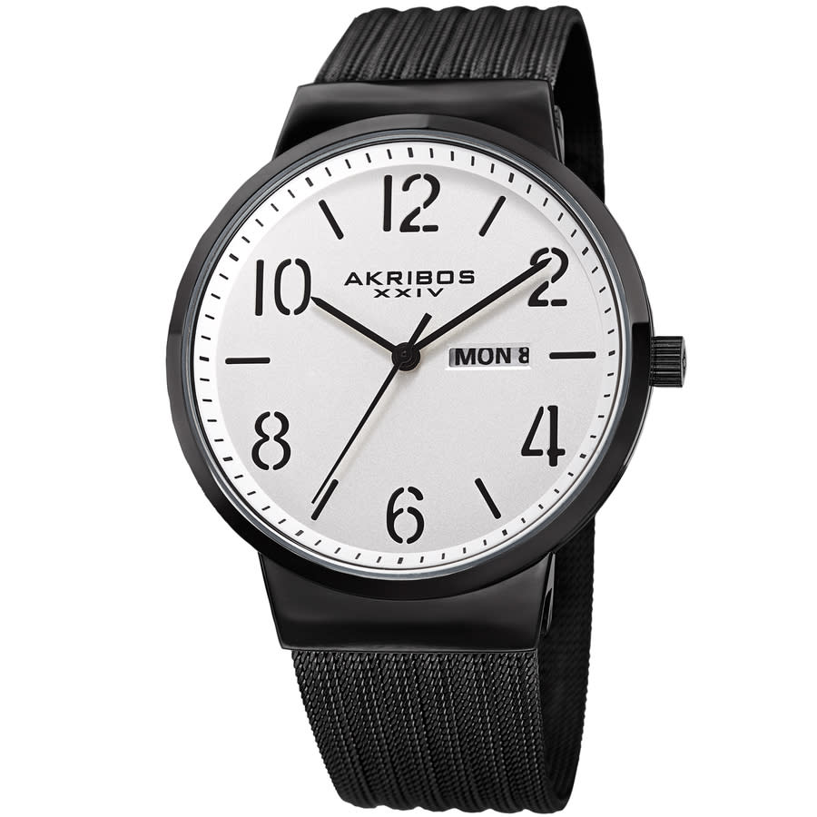 Akribos XXIV Womens Casual Quartz Silver Dial Men's Watch P50181