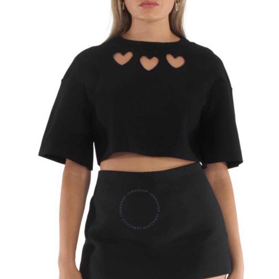 Alaïa Alaia Black Le Coeur Hearts Cutout Top