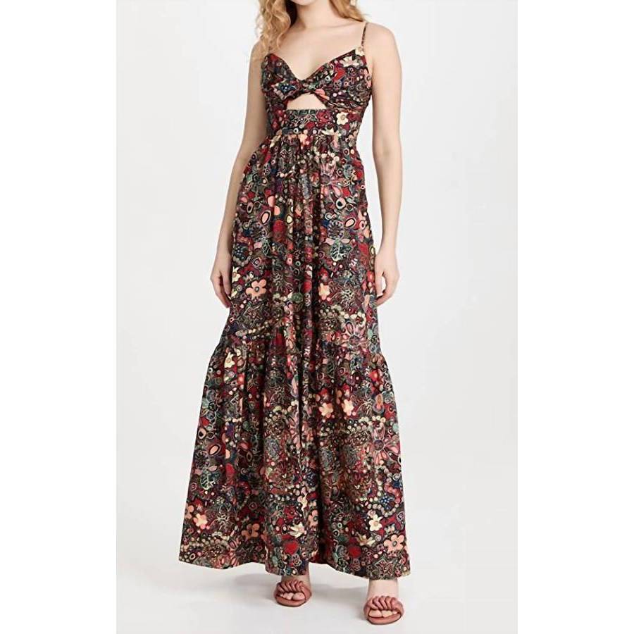formal office dress code for female ECHAPPE Dress in Sangria Red – PEGGY HARTANTO main image 1