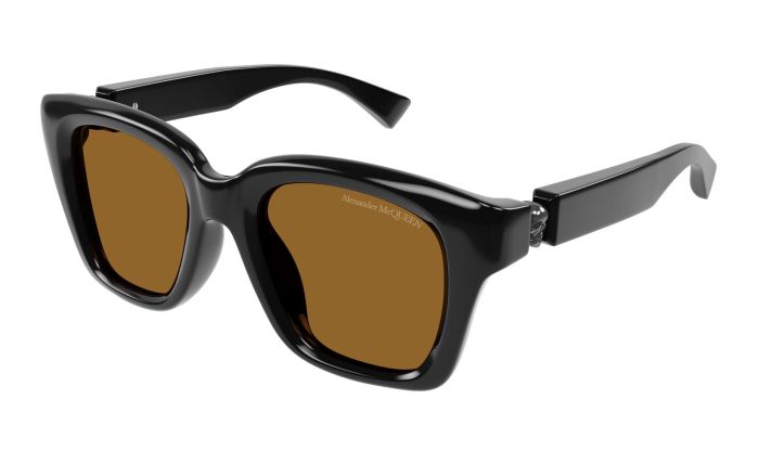 Alexander McQueen Amber Square Men's Sunglasses AM0432SA 004 52