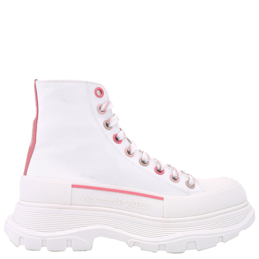 Alexander Mcqueen Tread Slick Lace-Up Ankle Boots, Brand