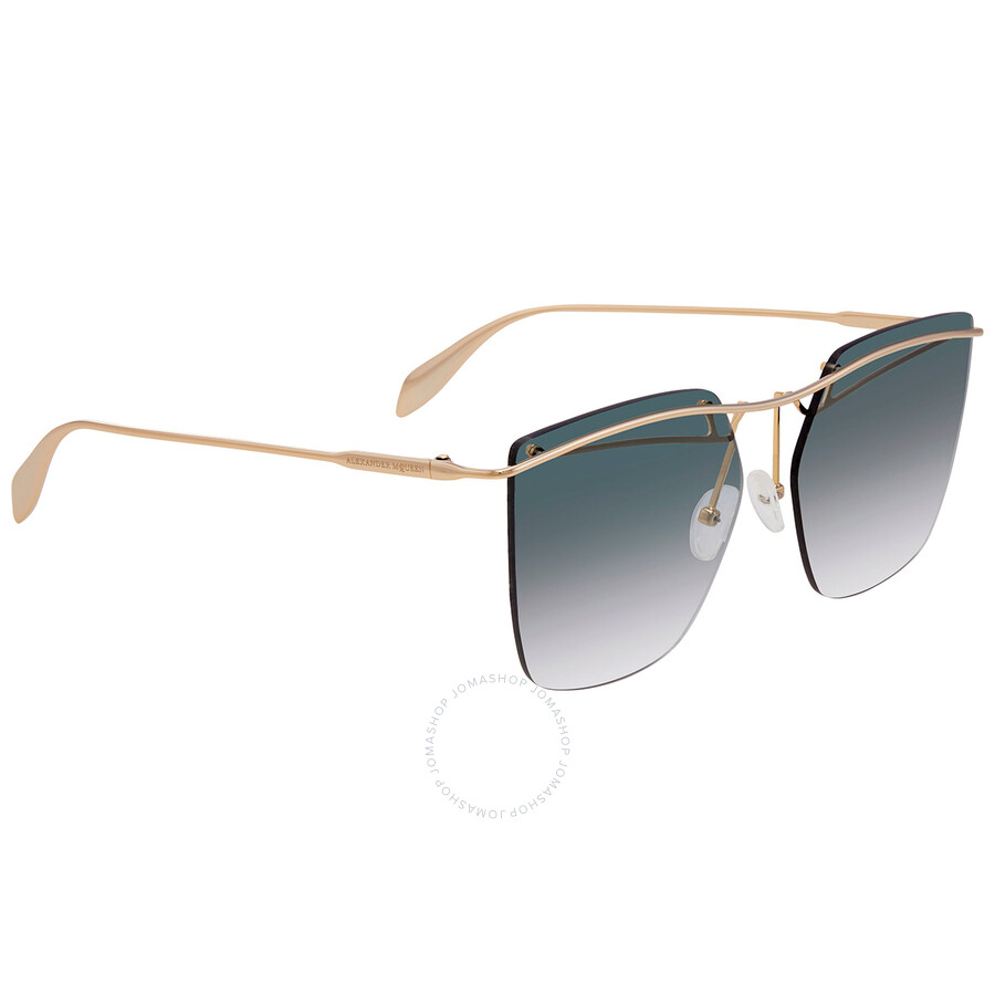 ALEXANDER MCQUEEN スクエアフレムメカネ AM0487O 005 Alexander McQueen AM0487O 005 Glasses - US