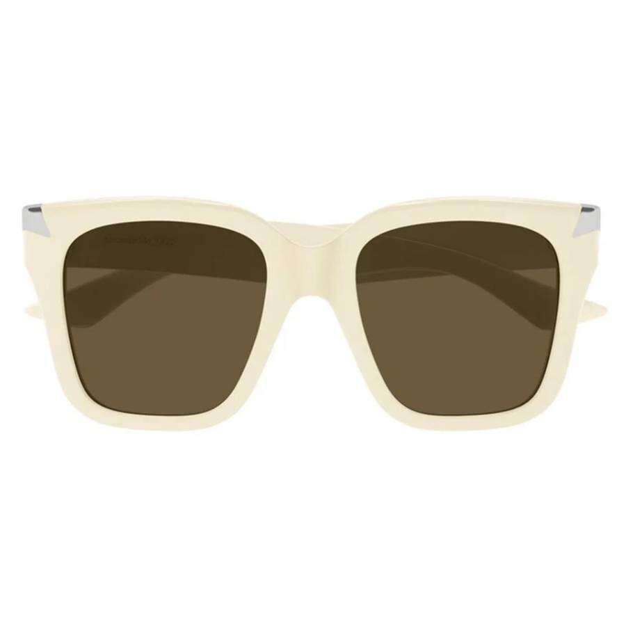 ALEXANDER MCQUEEN ALEXANDER MCQUEEN BROWN SQUARE LADIES SUNGLASSES AM0440S 004 53