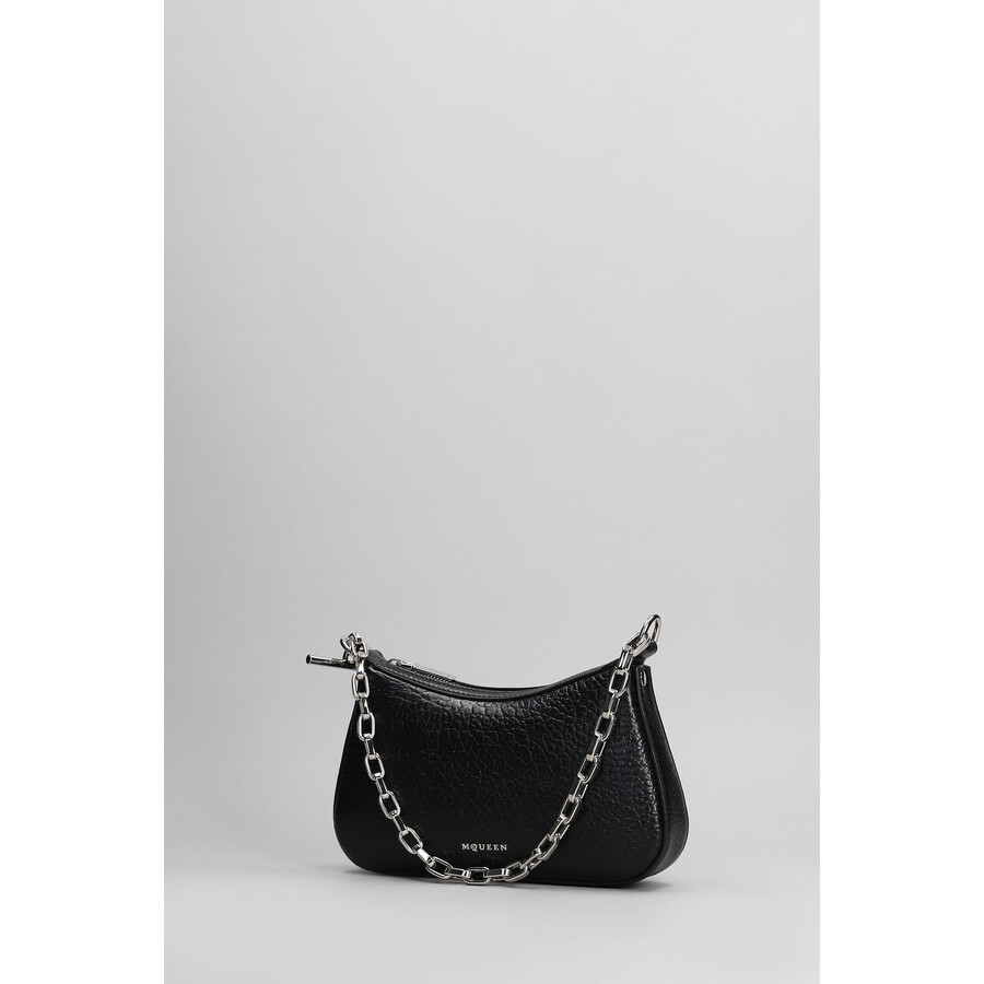 Alexander Mcqueen Cross-bar Clutch Bag In Black
