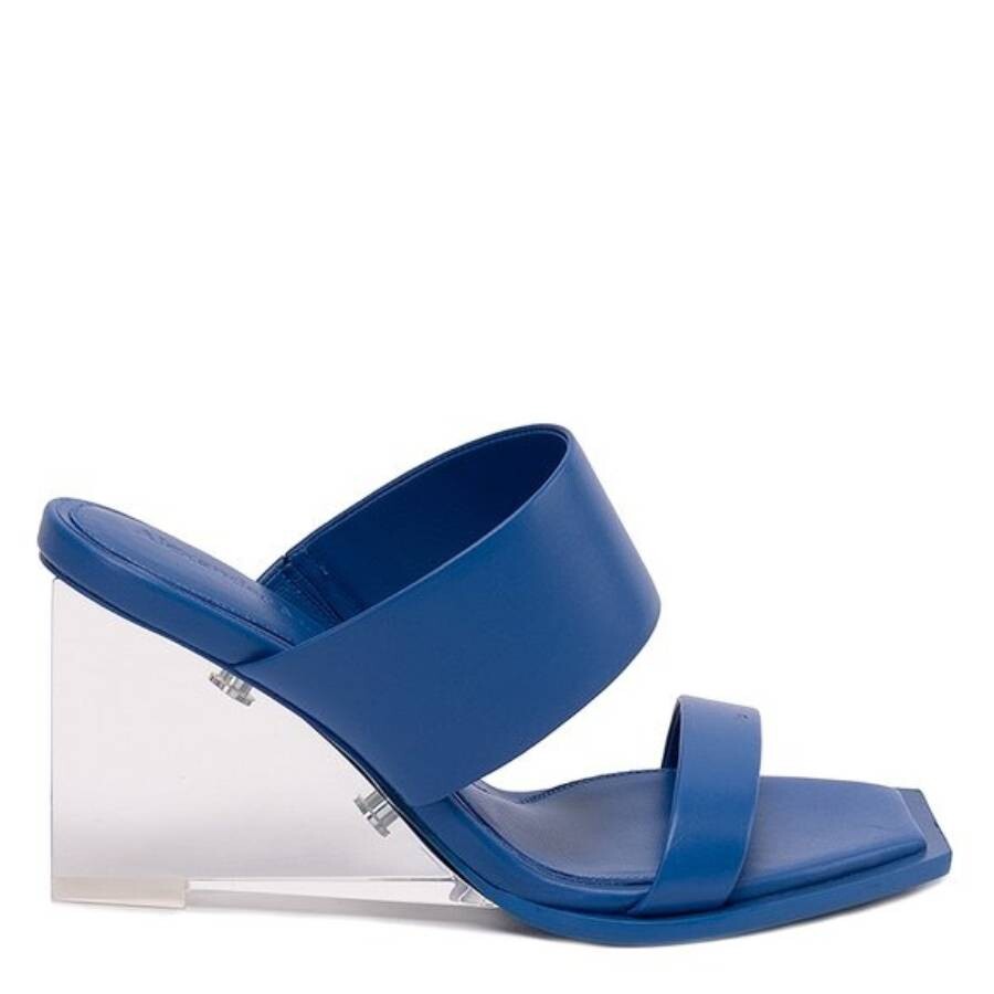 Alexander Mcqueen Galactic Blue Shard Sandals In Blue