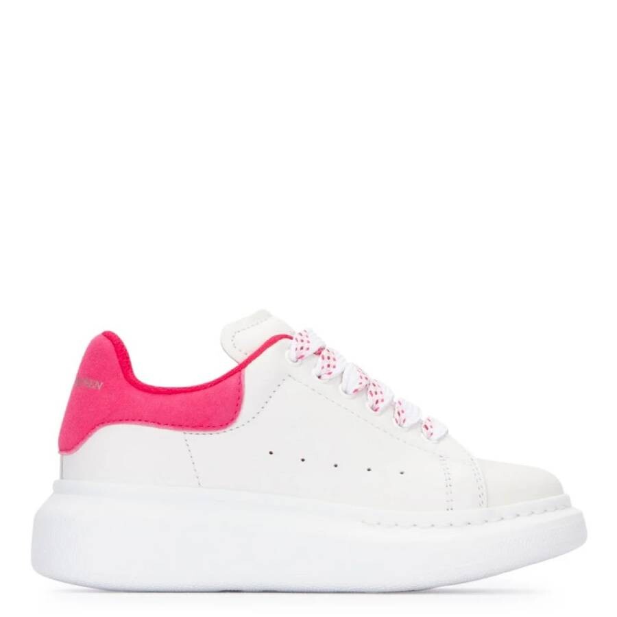 Alexander Mcqueen Kids Larry Leather Sneaker, Brand Size 31