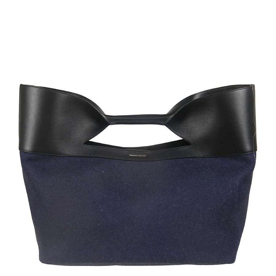 Alexander Mcqueen The Bow Small Tote In Black