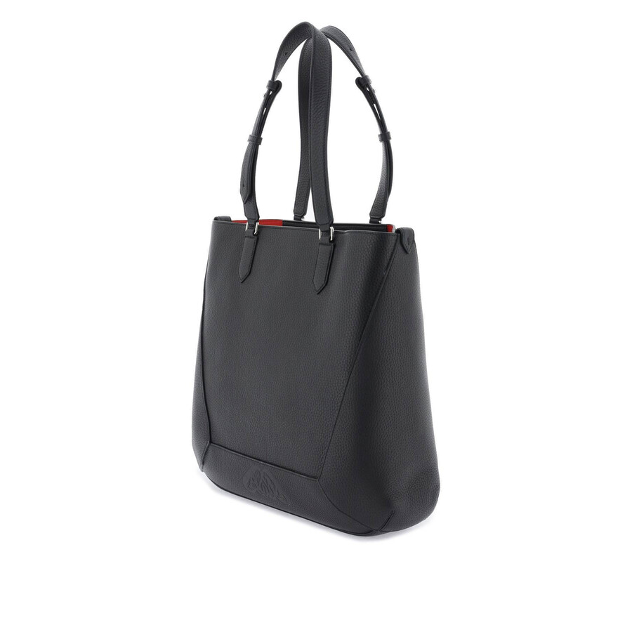 Alexander Mcqueen Medium Edge Tote Bag In Black