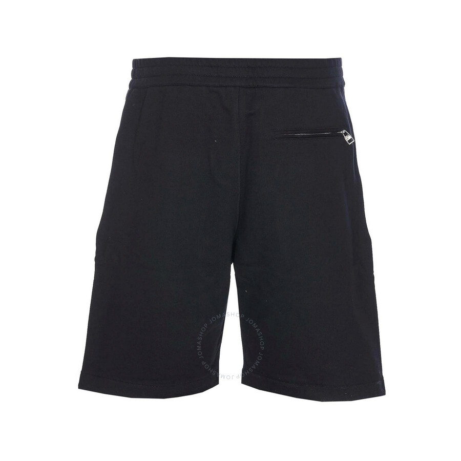 Alexander Mcqueen Alexander Mc Queen Bermuda Shorts With Selvedge Logo Band In Red/black
