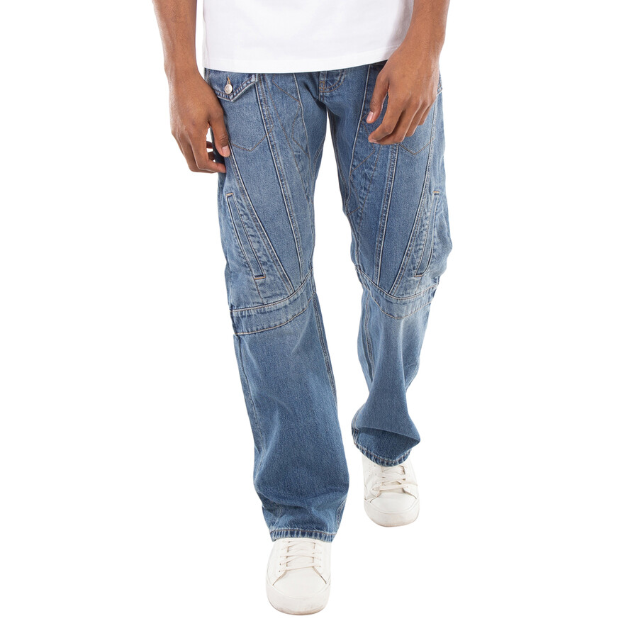 Mid-Rise Straight-Leg Jeans