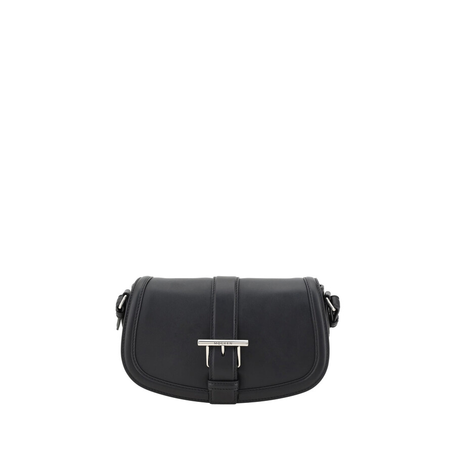 Alexander Mcqueen T-bar Satchel Bag In Black