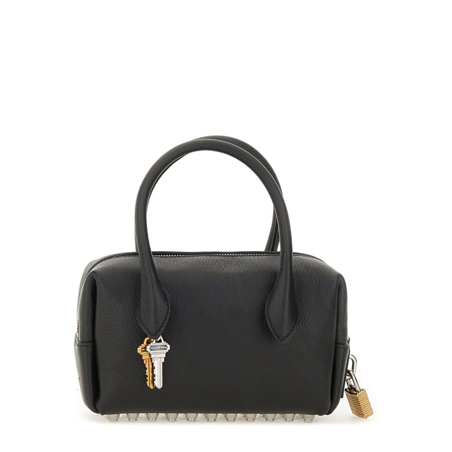 Alexander Wang Roux Small Shoulder Bag In Black Leather In Black