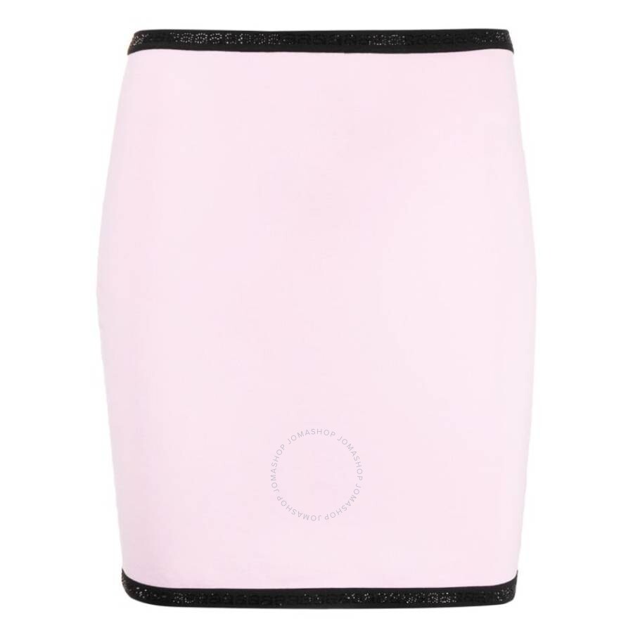 Alexander Wang Pink Crystal-cut Miniskirt In Pink