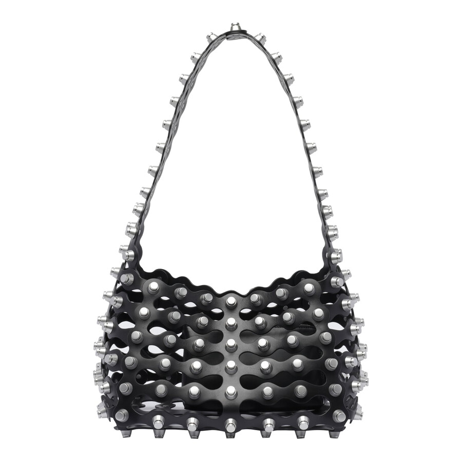Alexander Wang Studded Strap Shoulder Bag In Black