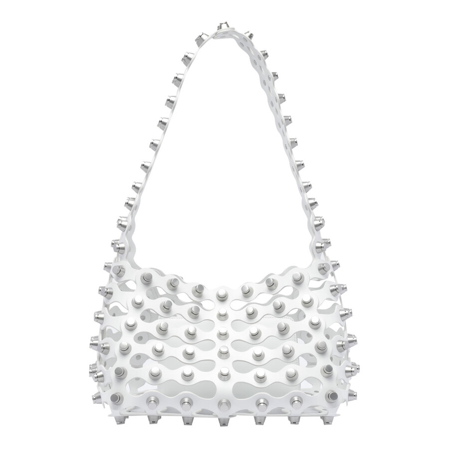 Alexander Wang Studded Shoulder Bag Open Top In Metallic
