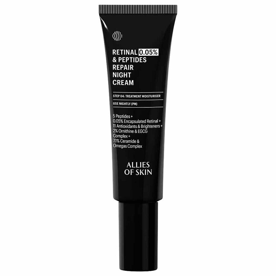 Allies Of Skin 0.05% Retinal & Peptides Advanced Repair Night Cream 1.69 oz Skin Care 8885014070438