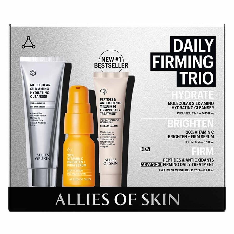 Allies Of Skin Daily Firming Trio Skincare Kit 3 oz Gift Set Skin Care 8885014074535