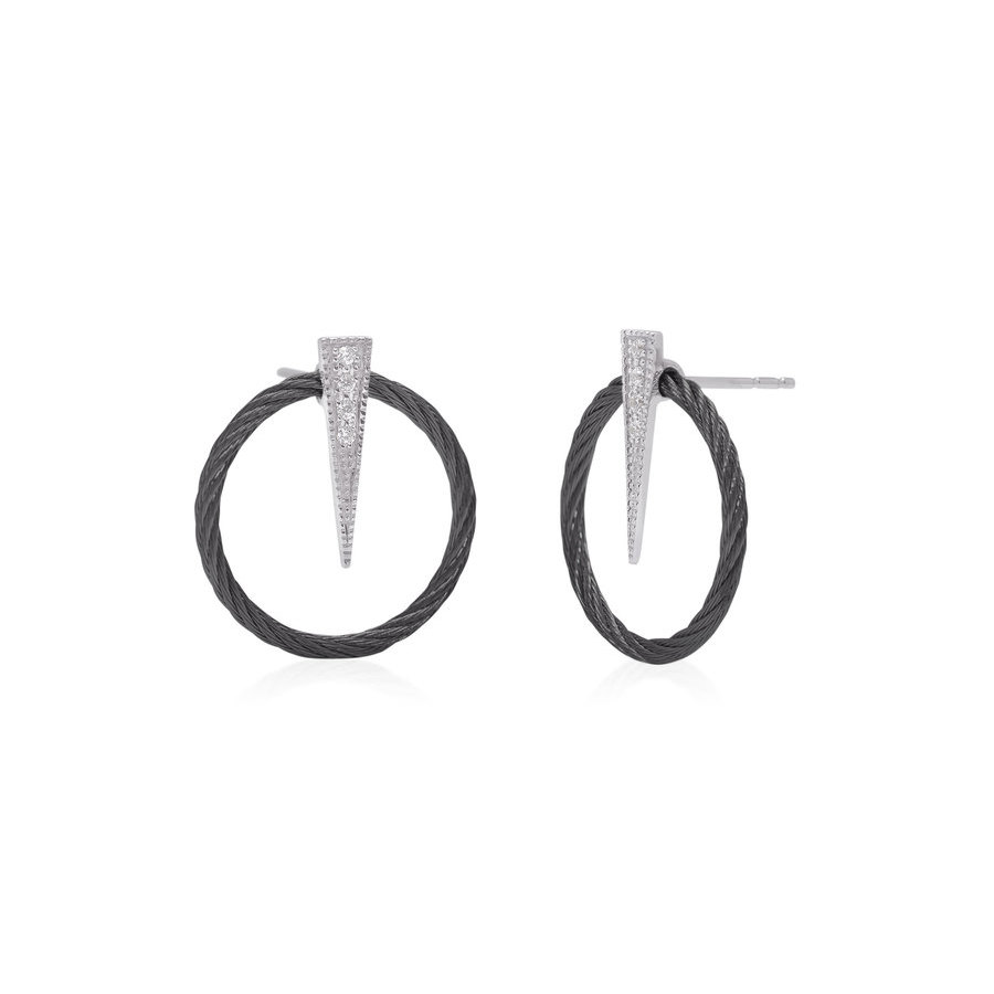 CIRCLE & SPEAR EARRING main image 1