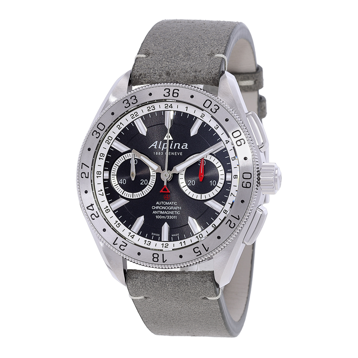 Alpina Alpiner Chronograph Automatic Grey Dial Men's Watch AL-860DGS5AQ6-BF