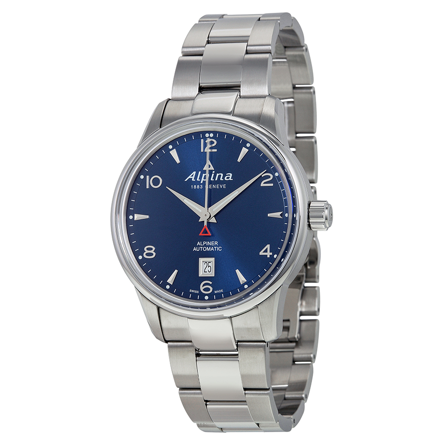 Alpina Alpiner Automatic Sunray Navy Dial Stainless Steel Men's Watch AL-525N4E6B