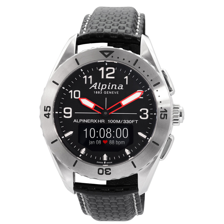 Alpina AlpinerX Chronograph Quartz AnalogDigital Black Dial Men's