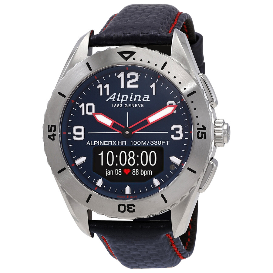 Alpina AlpinerX Chronograph Quartz AnalogDigital Blue Dial Men's Smart