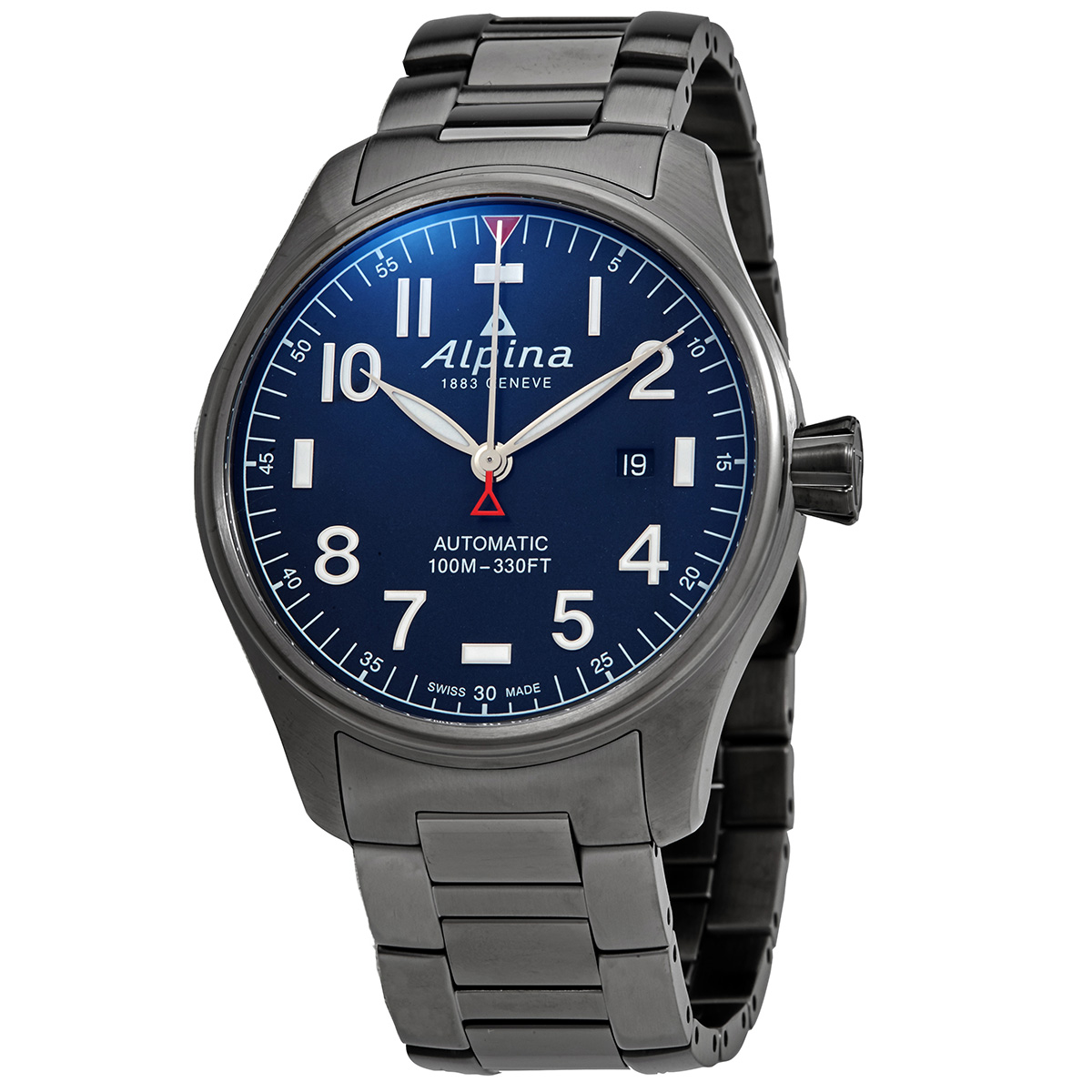 Alpina Pilot Automatic Blue Dial Titaninum Stainless Steel Men's Watch AL-525NN4TS6B