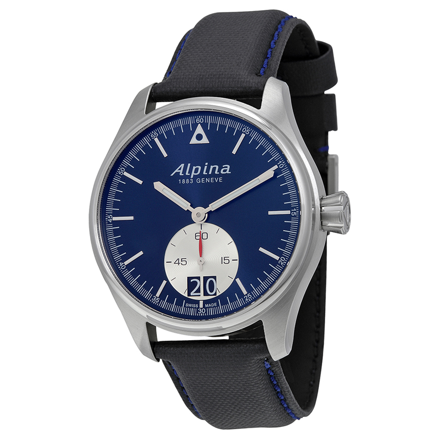 Alpina Startimer Pilot Big Date Blue Dial Black Leather Men's Watch AL-280NS4S6