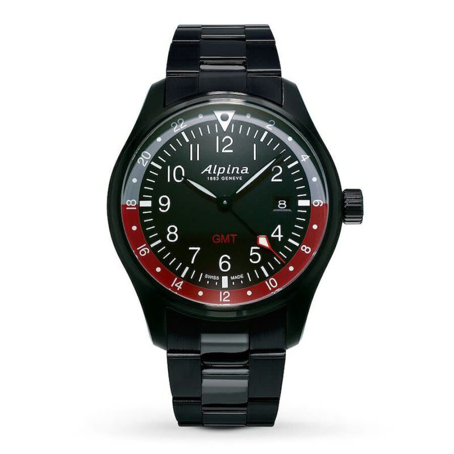 Alpina Startimer Pilot Quartz Black Dial Men's Watch AL-247BR4FBS6B
