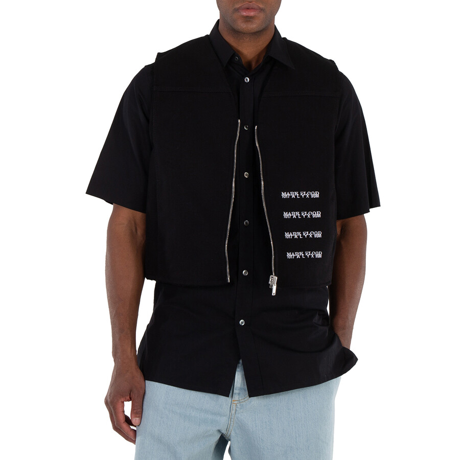 Embroidered Sleeveless Flood Reversible Vest