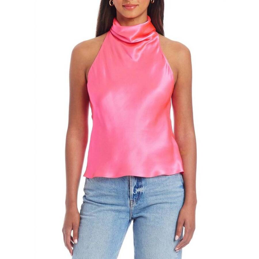 Amanda Uprichard Ladies Sandrine Top Fluro Pink 101862Fluro Pink