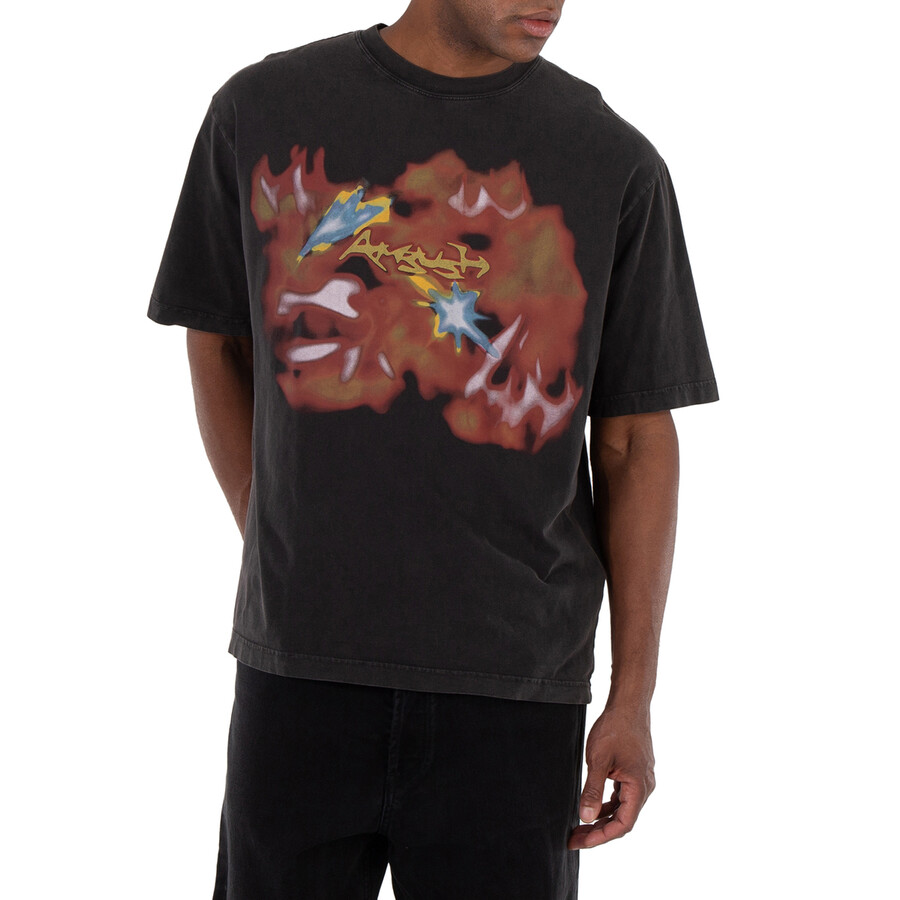Abstract-Print Graphic T-Shirt