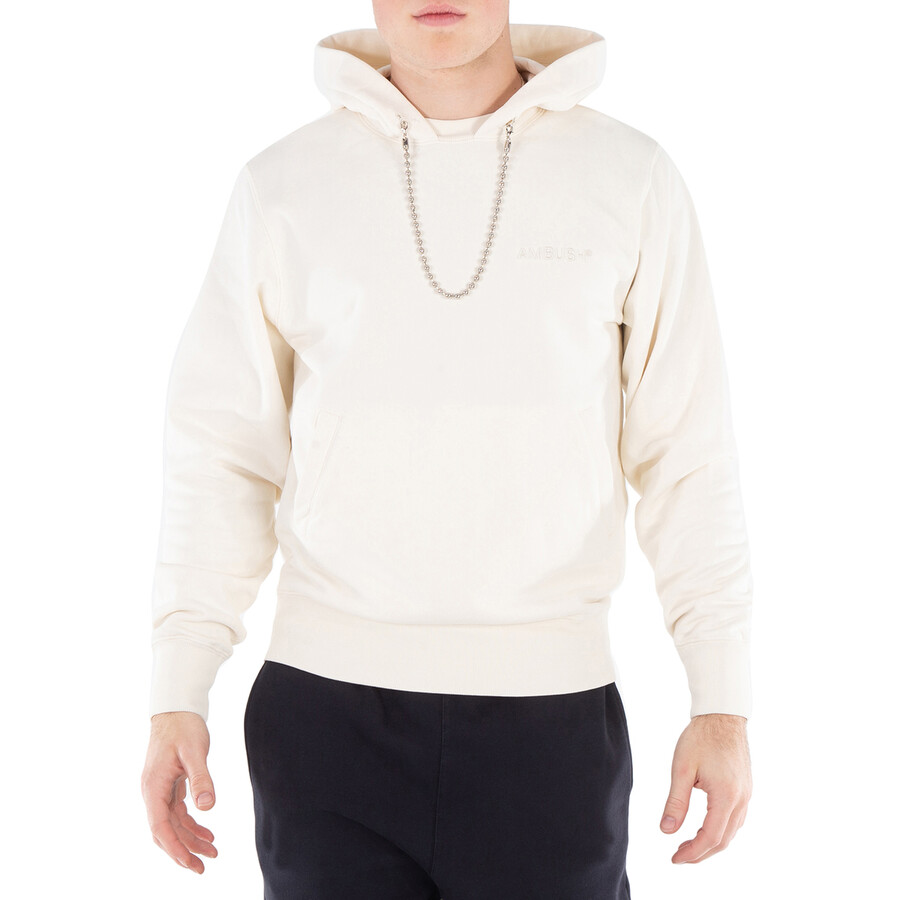 パーカー・フーディ AMBUSH SS24 Ivory cotton sweatshirt (BMBB001S24FLE001 3131) Ambush Ballchain Cotton Hoodie, Size X-Small