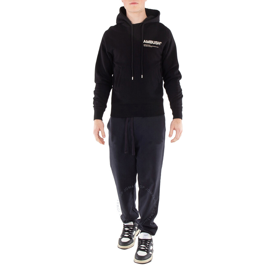 Ambush Logo-print Drop-shoulder Sweatshirt In Black
