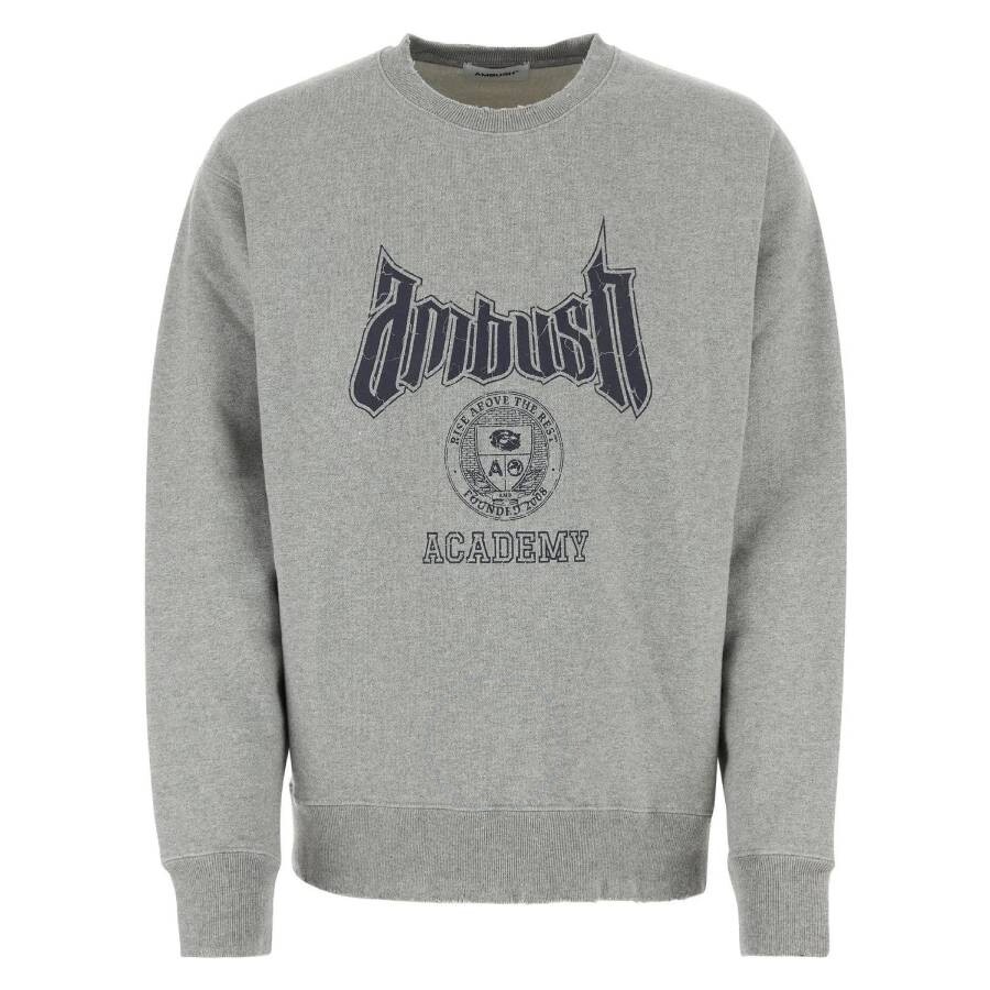 Ambush Grey Academy Crewneck Sweatshirt In Grey