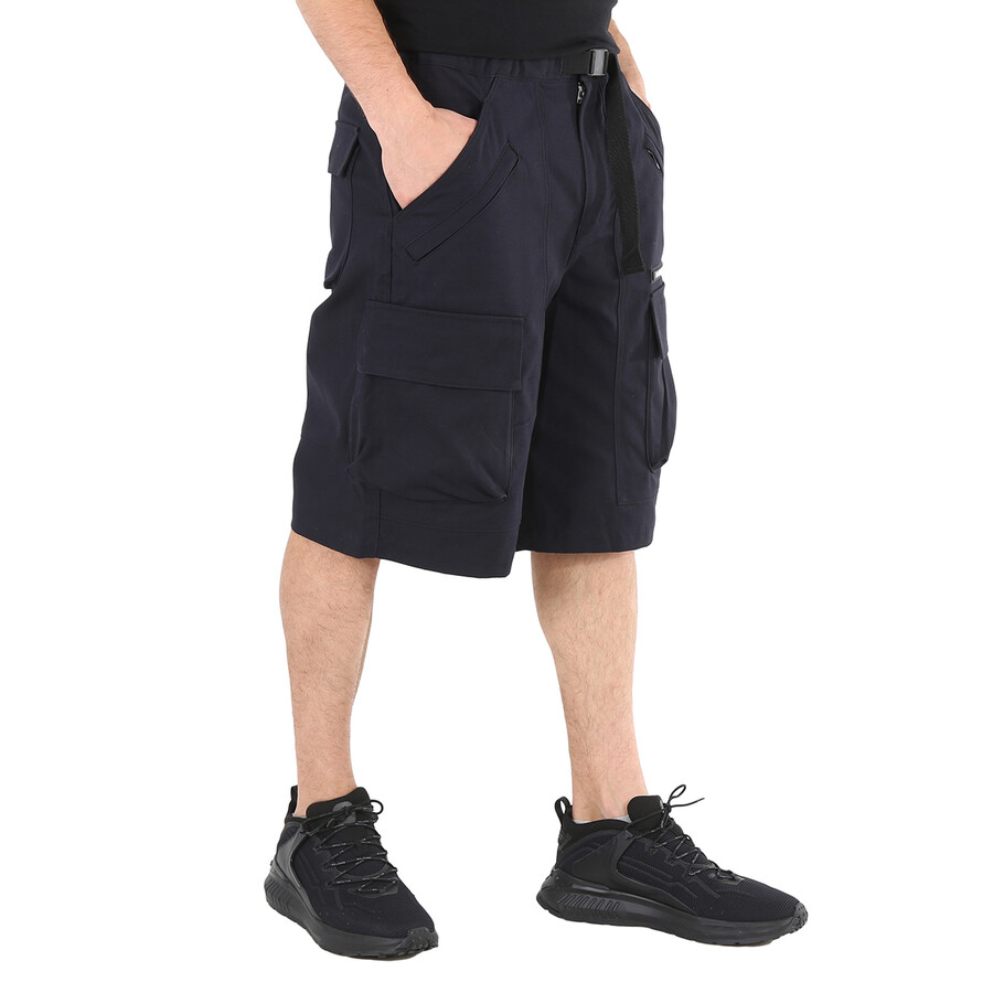 Shop Ambush Men's Black Cotton Cargo Shorts