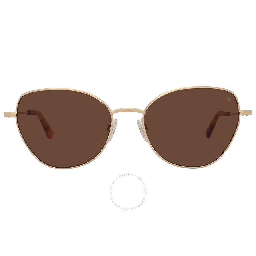 American Optical Brown Cat Eye Ladies Sunglasses Whitney 3 58