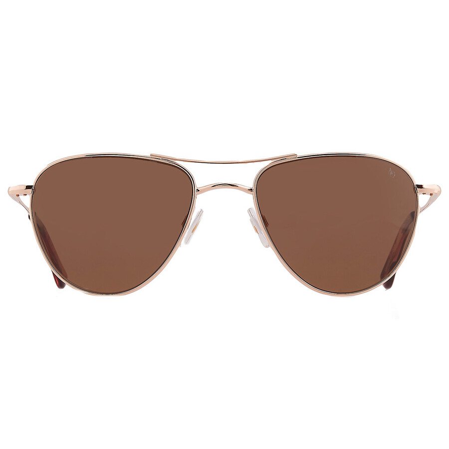 American Optical Brown Pilot Ladies Sunglasses Sebring 2 55