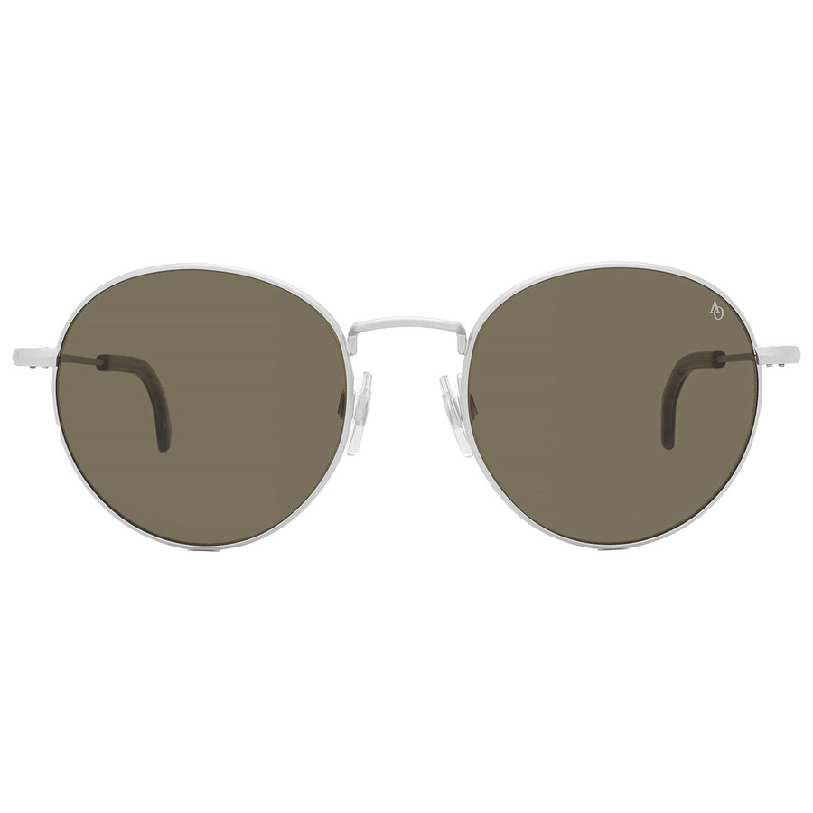 American Optical Green Round Unisex Sunglasses Ao-1002 2 51