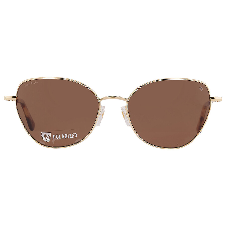 American Optical Polarized Brown Cat Eye Ladies Sunglasses Whitney-p 1 55
