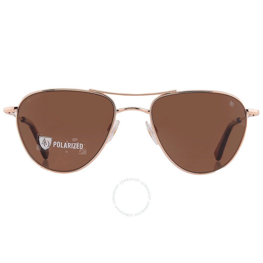 American Optical Polarized Brown Pilot Unisex Sunglasses Sebring-p 2 55