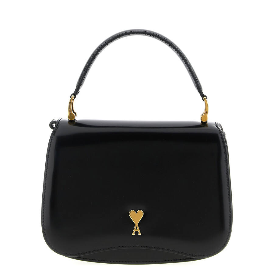 Ami Alexandre Mattiussi Paris Paris Mini Handbag In Black