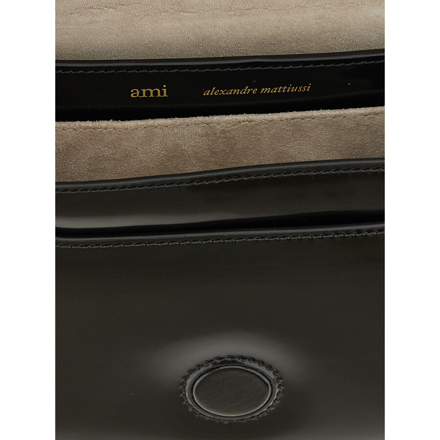 Ami Alexandre Mattiussi Paris Paris Mini Handbag In Black