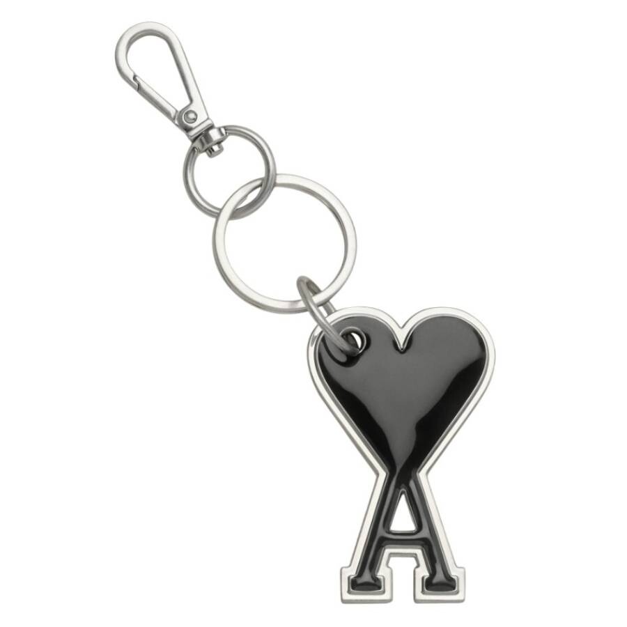 Ami Alexandre Mattiussi Ami Paris Ami De Coeur Logo Keyring In Black